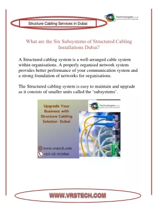 structure cabling services in dubai