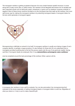 Become an Expert on monogram bar necklace by Watching These 5 Videos