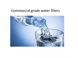 commercial grade water filters