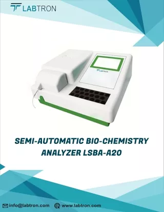 semi automatic bio chemistry
