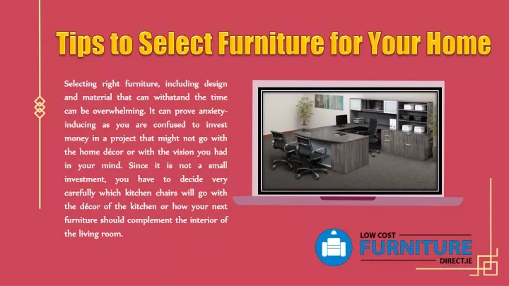 tips to select furniture for your home