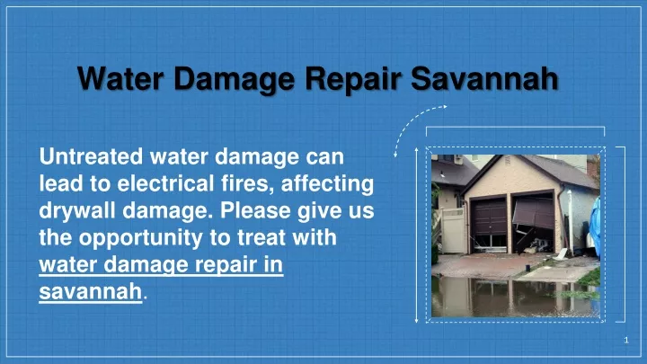 water damage repair savannah