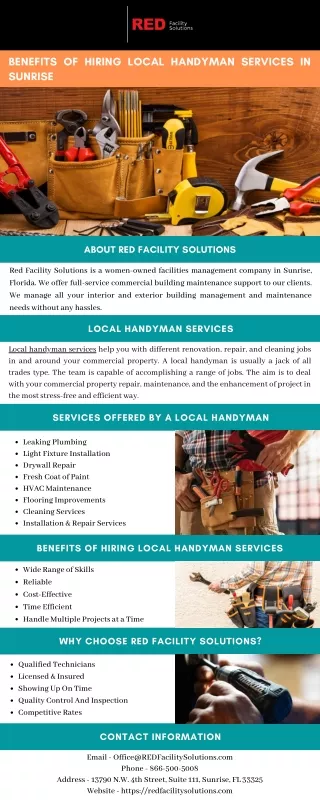 benefits of hiring local handyman services in
