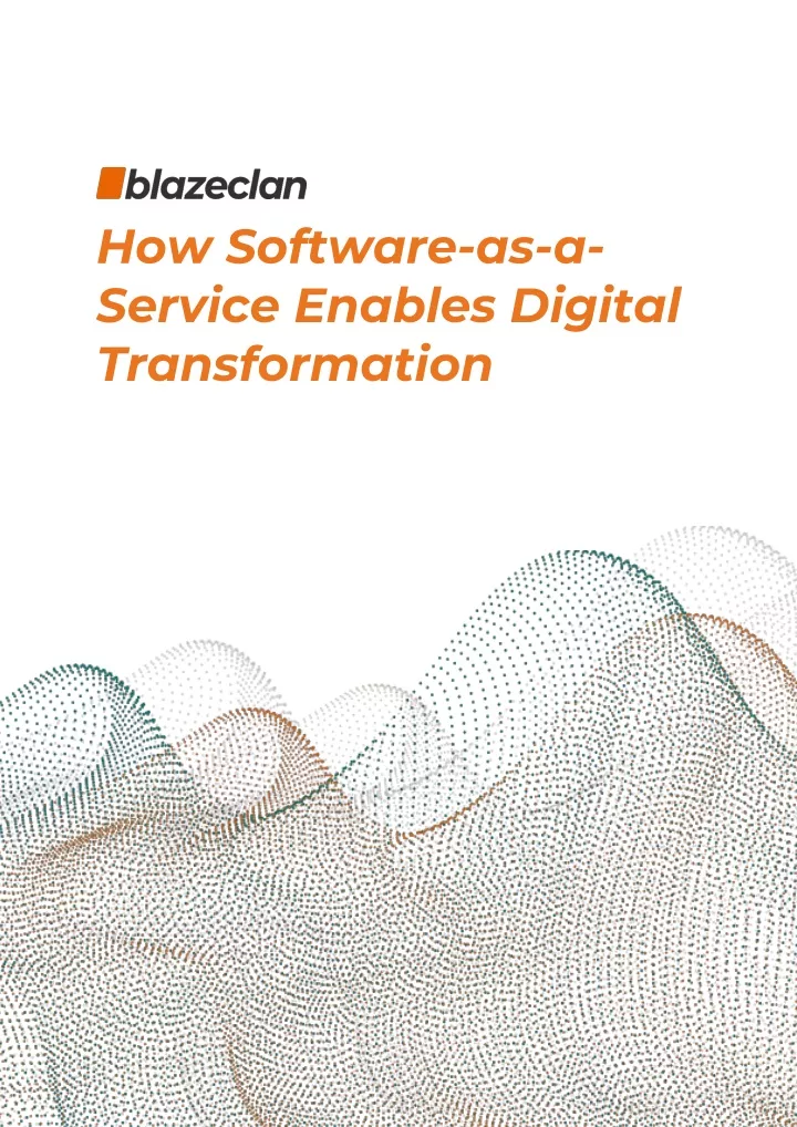 how software as a service enables digital
