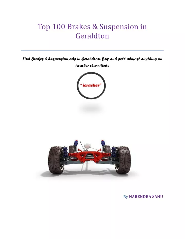 top 100 brakes suspension in geraldton