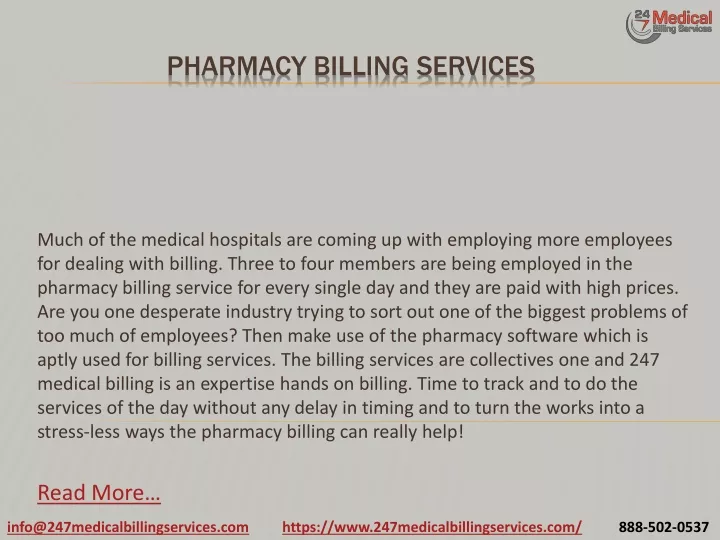 pharmacy billing services