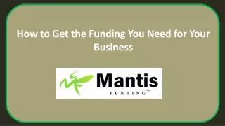 How to Get the Funding You Need for Your Business