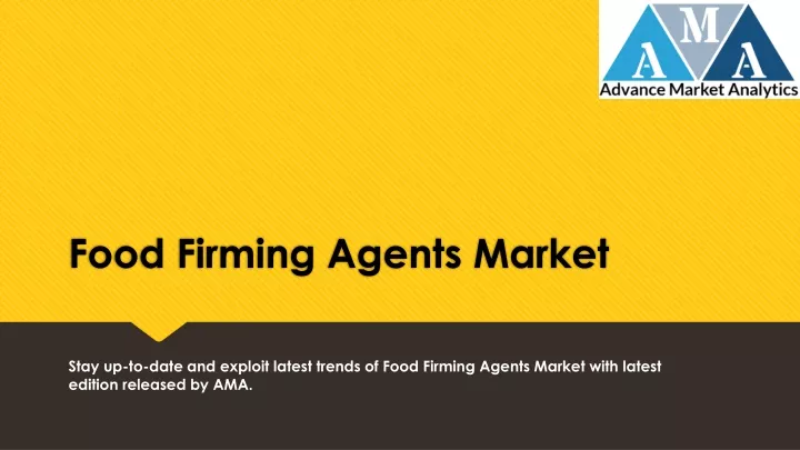food firming agents market