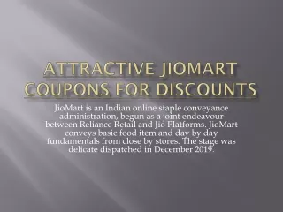 Attractive Jiomart Coupons for Discounts