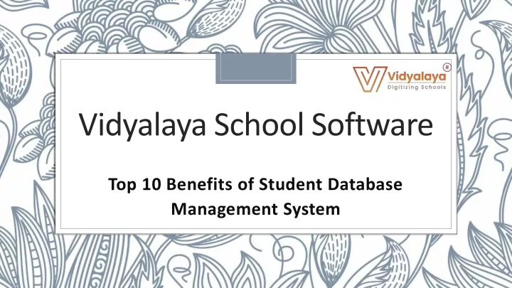 vidyalaya school software