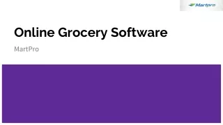 online grocery software
