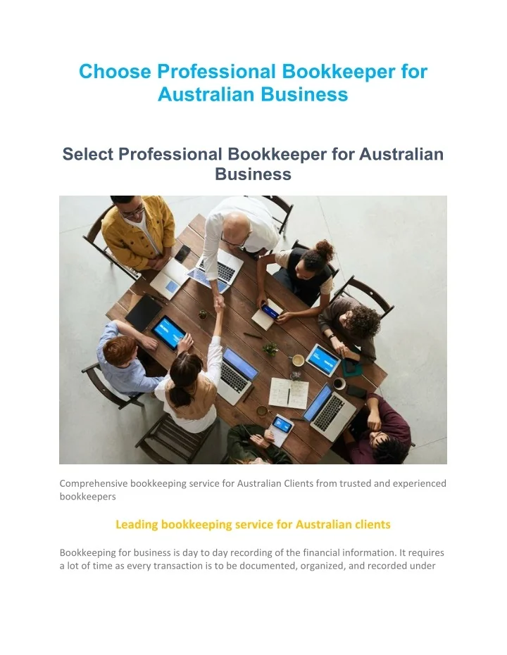 PPT - Choose Professional Bookkeeper for Australian Business PowerPoint ...