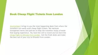 Book Cheap Flights, Flight Deals From London - Journeyxpert
