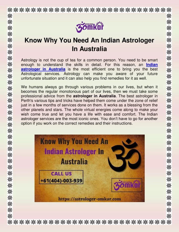 know why you need an indian astrologer