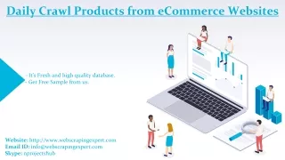 daily crawl products from ecommerce websites