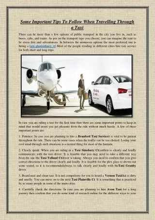 some important tips to follow when travelling