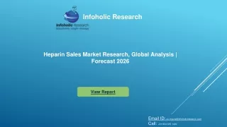 Heparin Sales Market competitive analysis and industry trends