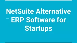 netsuite alternative erp software for startups