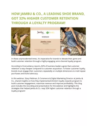 how jambu co a leading shoe brand got 32 higher