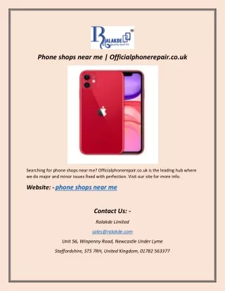 phone shops near me officialphonerepair co uk