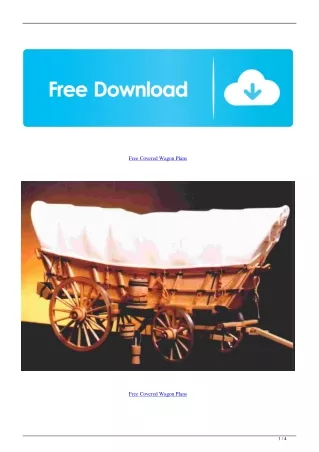 Free Covered Wagon Plans