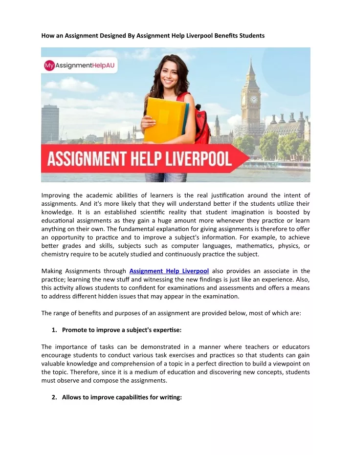 how an assignment designed by assignment help
