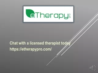 chat with a licensed therapist today https etherapypro com