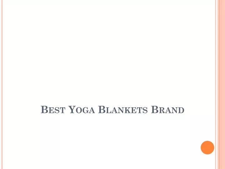 best yoga blankets brand