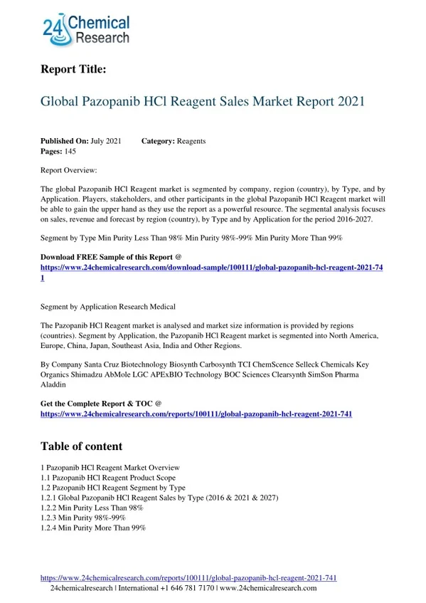 global-pazopanib-hcl-reagent-2021-741-24chemicalresearch