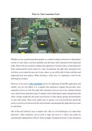 what are video annotation tools