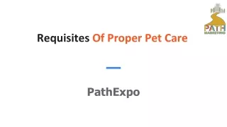 Requisites Of Proper Pet Care