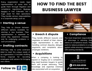 How to Find the Best Business Lawyer