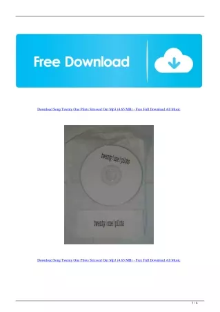 Download Song Twenty One Pilots Stressed Out Mp3 (4.65 MB) - Free Full Download All Music