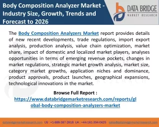 body composition analyzer market industry size