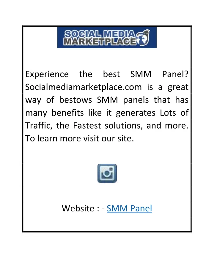 experience the best smm panel