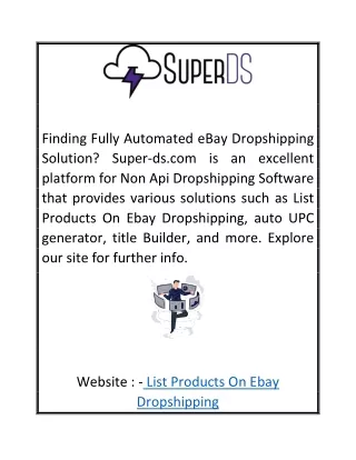 List Products On Ebay Dropshipping798 97 9
