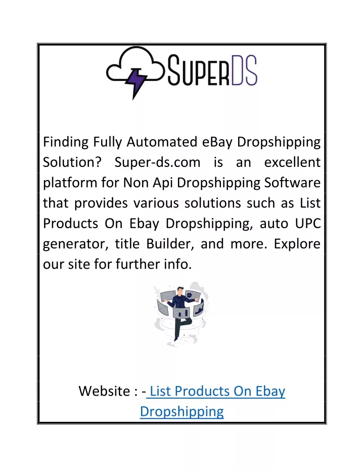 finding fully automated ebay dropshipping