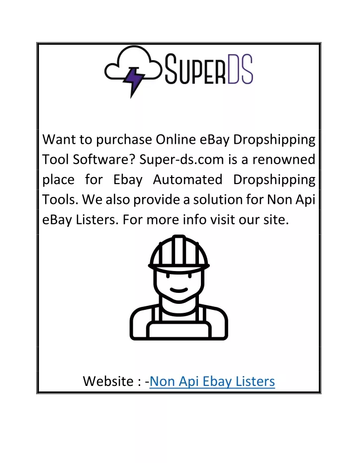 want to purchase online ebay dropshipping tool