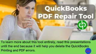 QuickBooks PDF Repair Tool | Procedure To Run