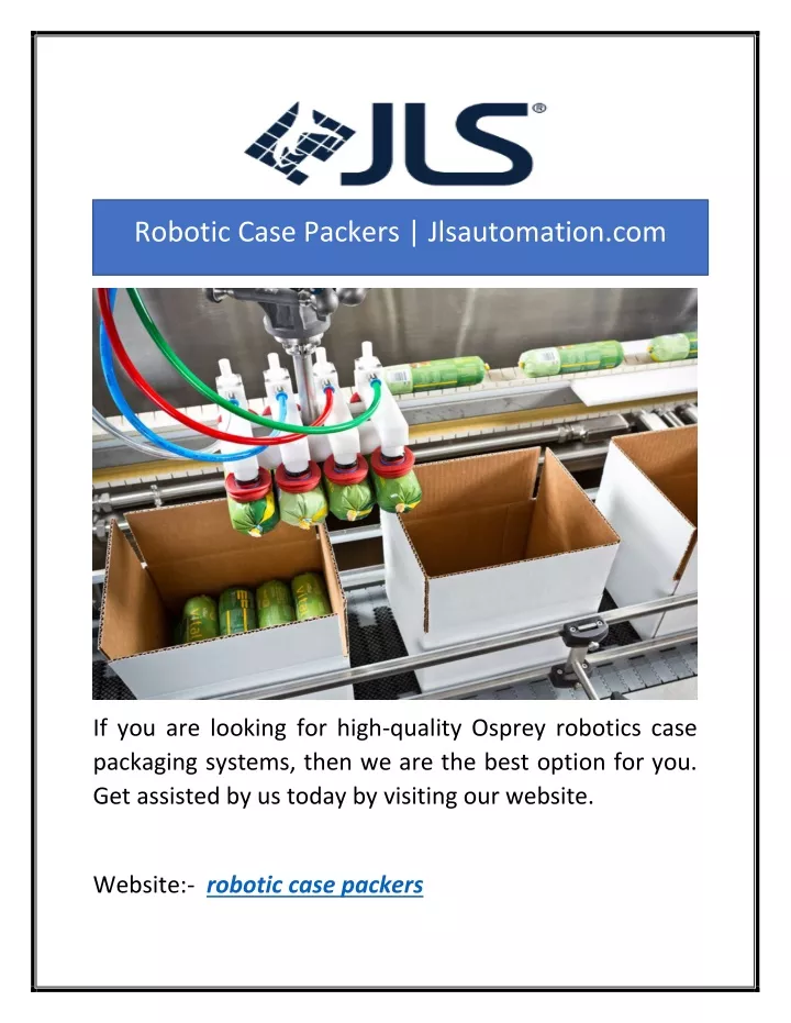 robotic case packers jlsautomation com