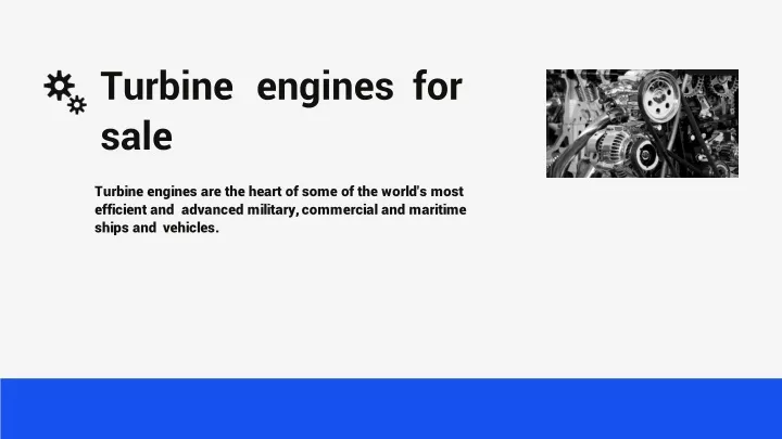 turbine engines for sale