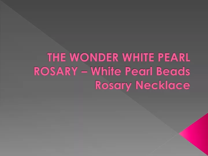 the wonder white pearl rosary white pearl beads rosary necklace