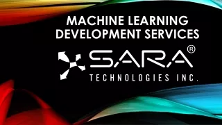 machine learning development services