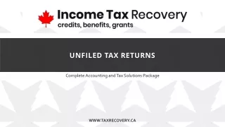 unfiled tax returns