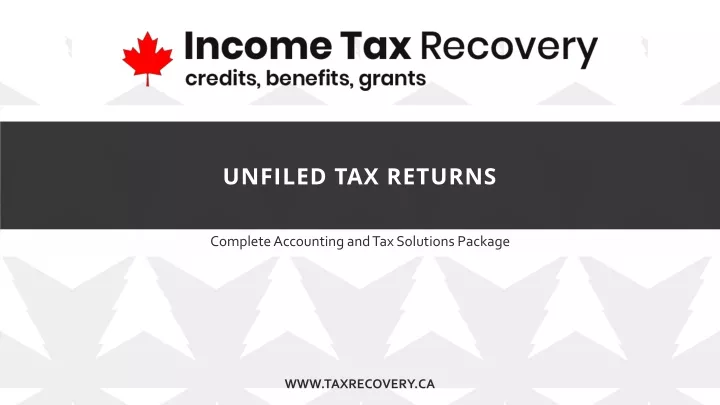 unfiled tax returns