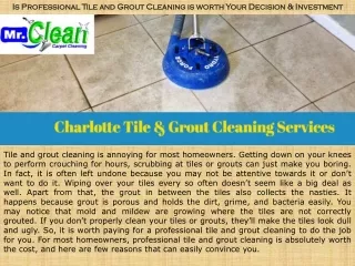 Is Professional Tile and Grout Cleaning is worth Your Decision and Investment