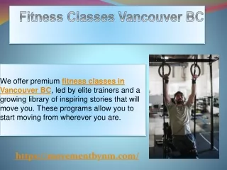 Fitness Classes Vancouver BC