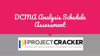 DCMA Analysis Schedule Assessment