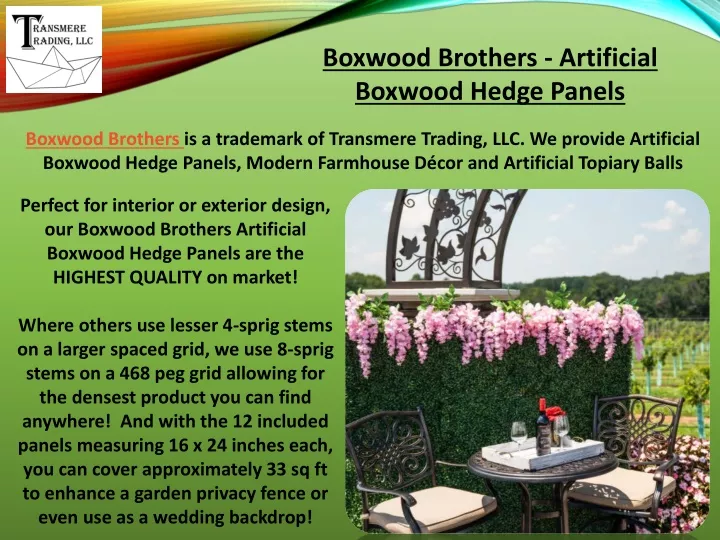 boxwood brothers artificial boxwood hedge panels