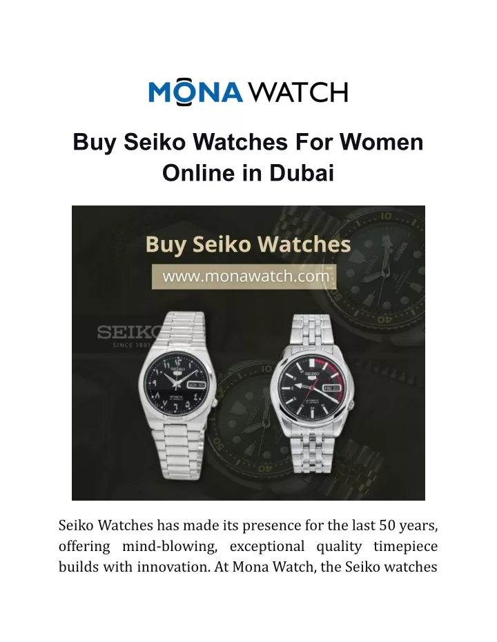 buy seiko watches for women online in dubai